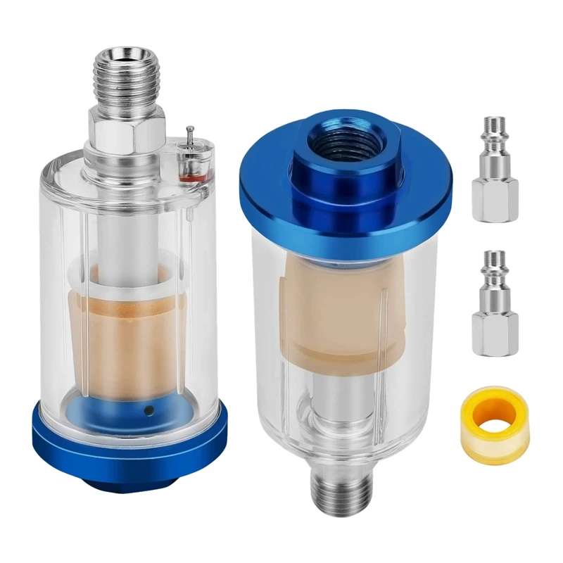 

Air Compressor Water Oil Separator Filter, Separator Painting Sprayer Oil Water Separator, 1/4 Inch NPT Inlet And Outlet