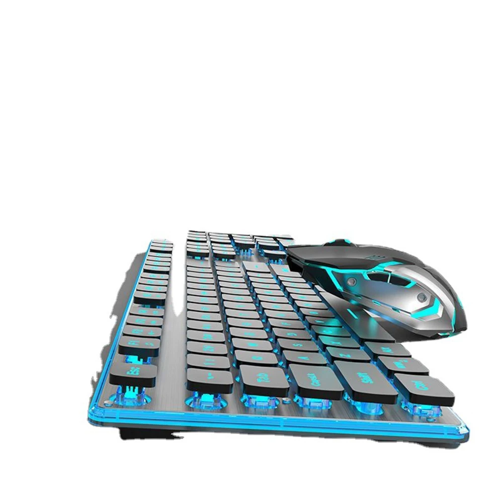 Imagem -05 - Teclado sem Fio Mouse Conjunto Silencioso Jogo Teclado Backlit Impermeável Usb Computador Teclado Mouse Ergonomia Escritório Notebook Mouse