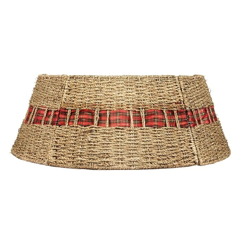 

Stylish Rattans Christmas Tree Base Cover Round Rattans Basket Handwoven Christmas Tree Skirt Office Accessories Dropship