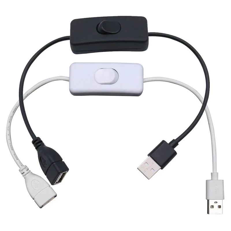 

1-10PCS 30cm USB Cable with Switch ON/OFF Cable Extension Toggle for USB Lamp USB Fan Power Supply Line Durable HOT SALE Adapter