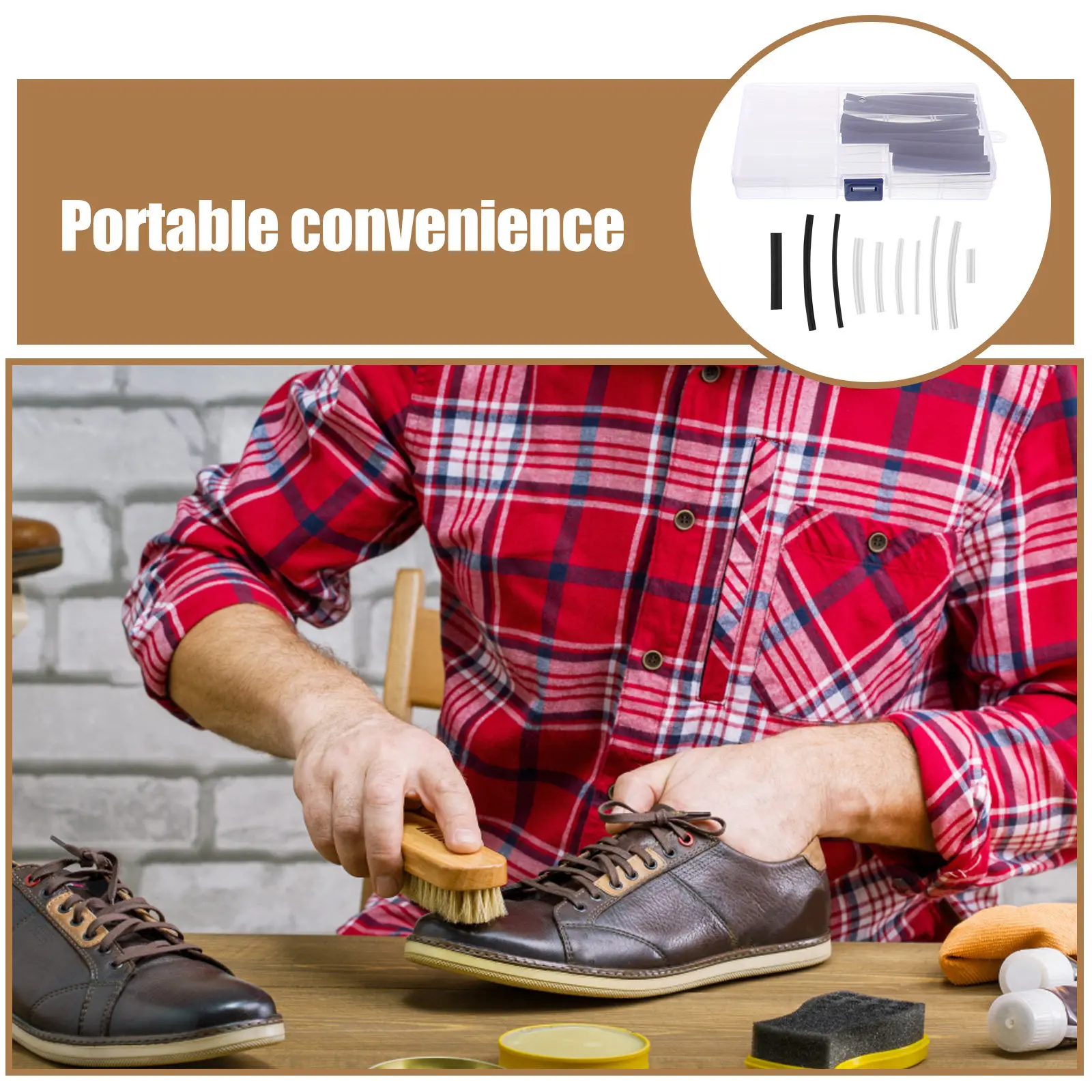 

Набор для ремонта шнурков из 78 прозрачных термоусадочных колпачков: многоразовые заглушки для укорачивания шнурков, инструмент для самостоятельного использования