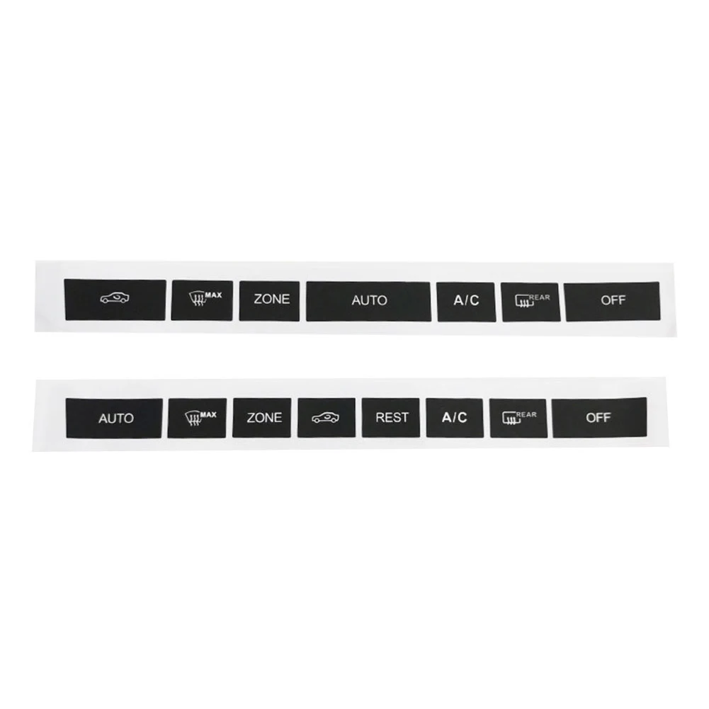 1 Pcs Car AC Climate Control Switch Repair Button Decal For Mercedes W207/W212/E250/E350 2010-2016 Black 7/8 Keys