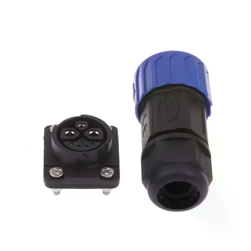 50A M23 2+1+5 Battery Connector, Male/Female Charging Port Plug Socket For Electric Bicycle & Motorcycle Lithium Batteries