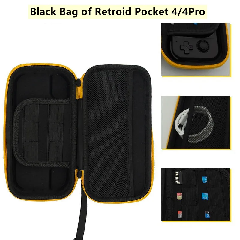 

Switch Case Controller Acessories Black Bag of Retroid Pocket 4 Pro Handheld Game Console 4.7Inch Android Game Console Original