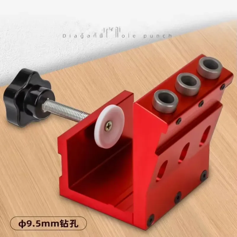 For Anduc W-145 Woodworking Aluminum DIY Tools Pocket Hole Guide Pin Fixture Drilling Jig Inclined Hole Positioner