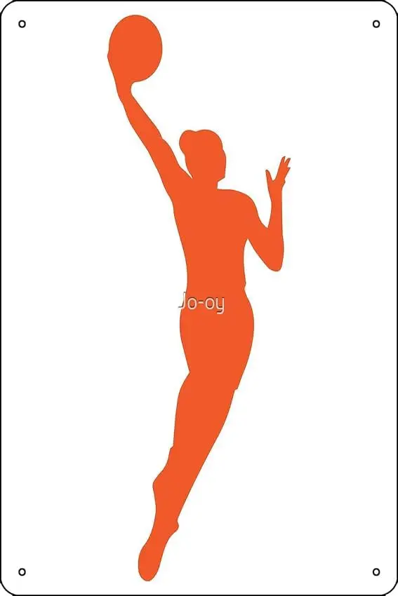 WNBA Basketball Poster 8 x 12 Inch Funny Metal Tin Sign Game Room Man Cave Wall Decor sign