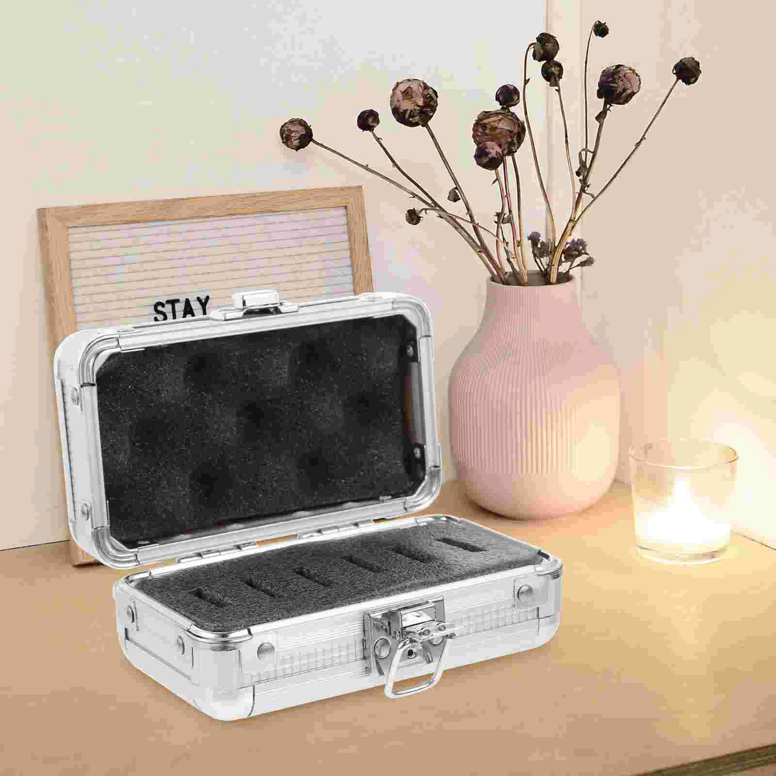 

Filter Box Telescope Storage Holder Eyepiece Small Aluminum Case with Foam Alloy Hard