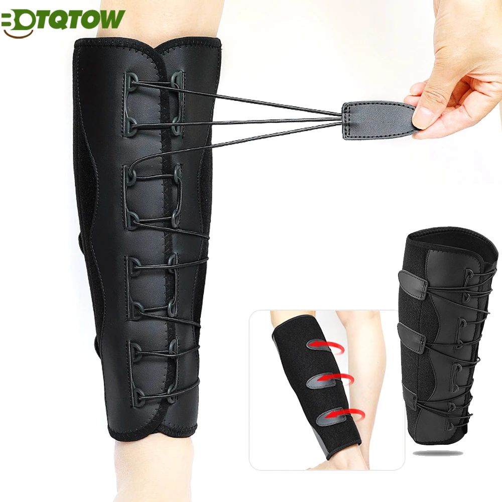 Adjustable Calf Brace for Men & Women - Compression Wrap for Torn Muscle,Shin Splints & Varicose Veins,Running & Workout Support