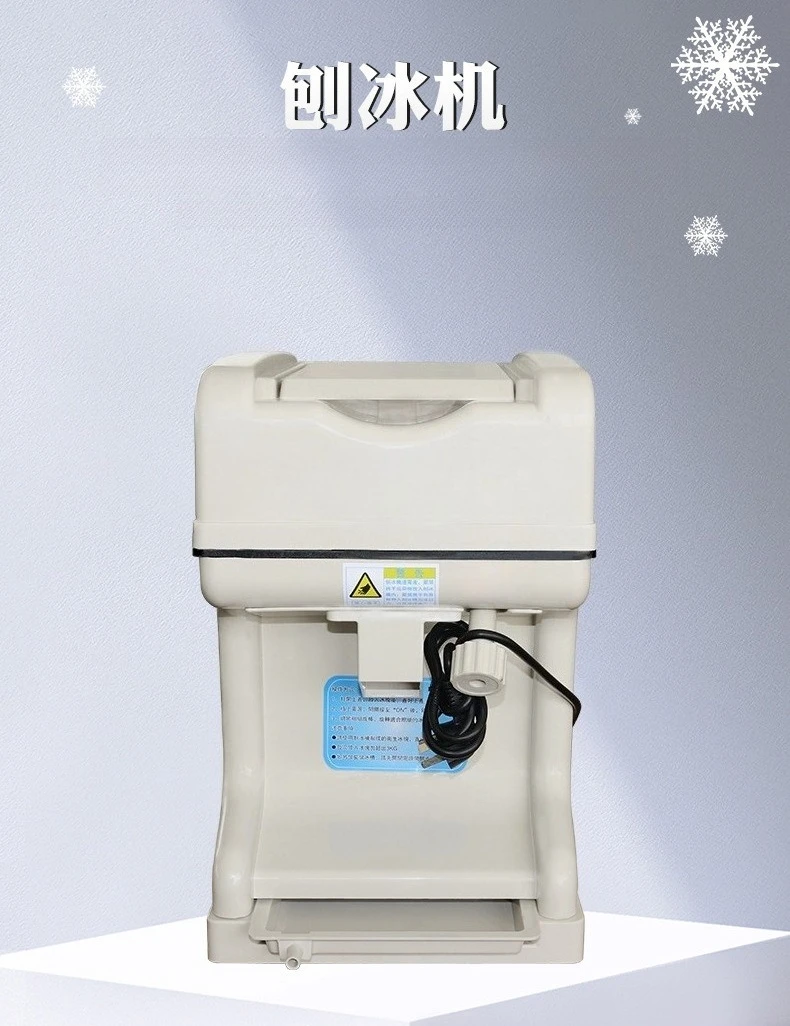 Máquina de gelo raspado pequena automática doméstica comercial máquina de smoothie de barraca de gelo esmagado