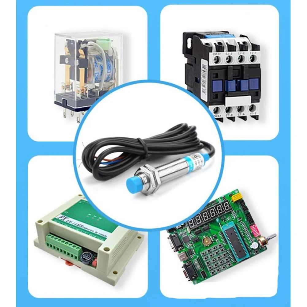 2 buah saklar sensor jarak LJ12A34ZBY dengan indikator LED untuk deteksi logam yang presisi dalam aplikasi industri