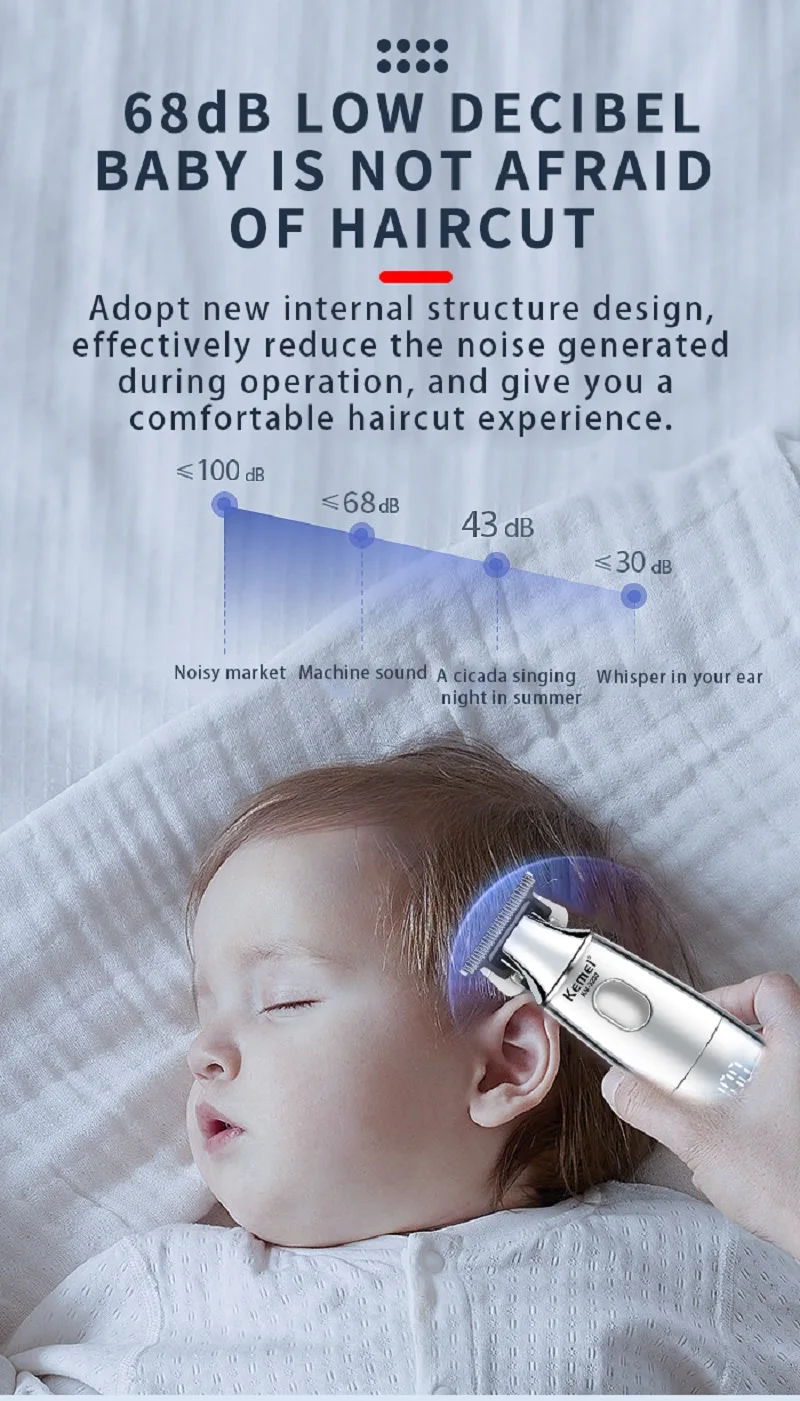 Rechargeable Professional Hair Trimmer Barber Cordless Haircut Machine Beard Trimmer For Men Hair Styling Tools  Km-3230