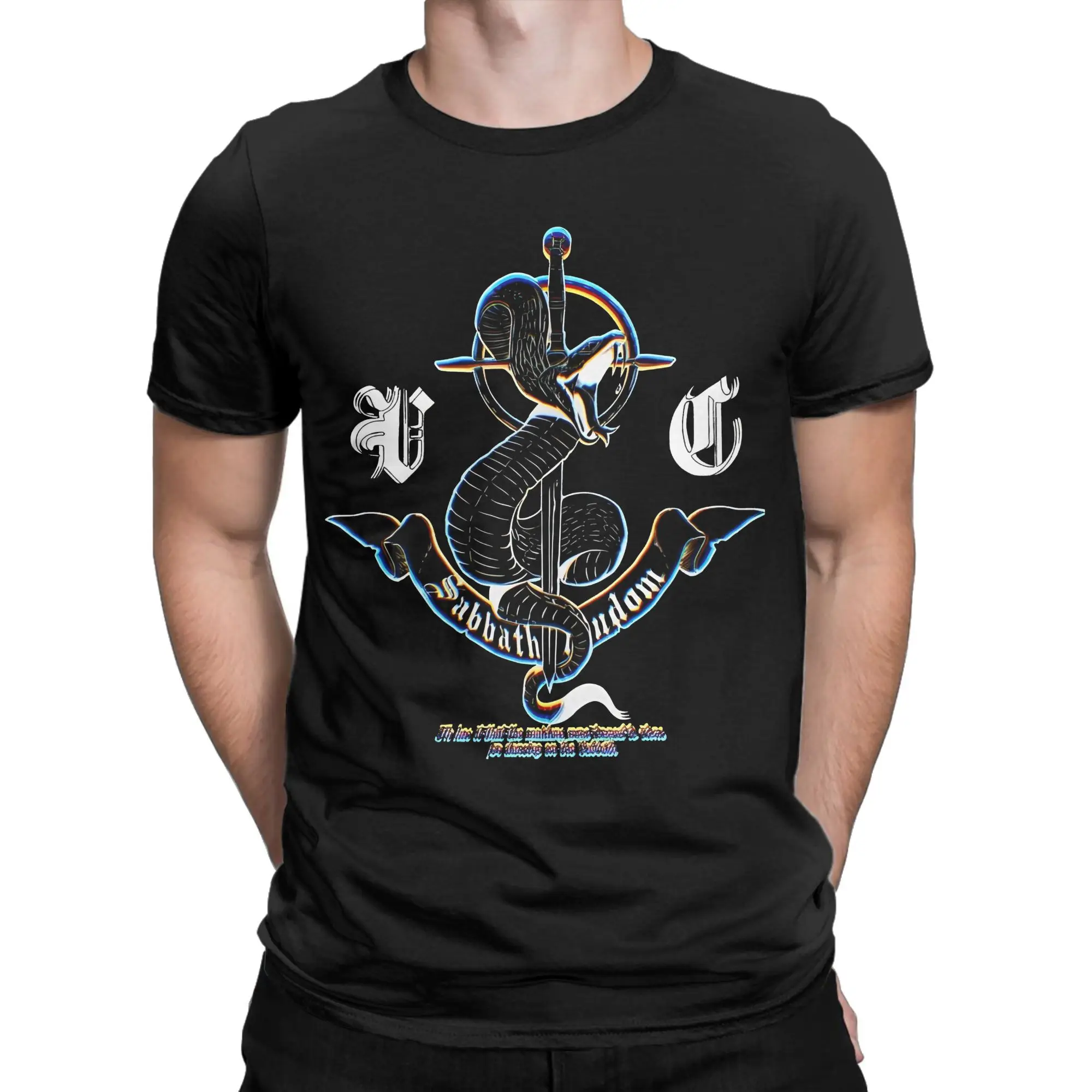Novelty Wind Breaker  T-Shirt for Men Round Collar 100% Cotton T Shirt Sabbath Short Sleeve Tees 6XL Clothes