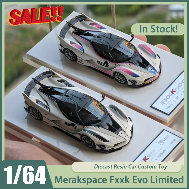 

Новинка в наличии Merakspace 1:64 Fxxk Evo, ограниченная серия, смоляный автомобиль, литье под давлением, украшения Fxxk, игрушки на заказ, детский рождественский подарок