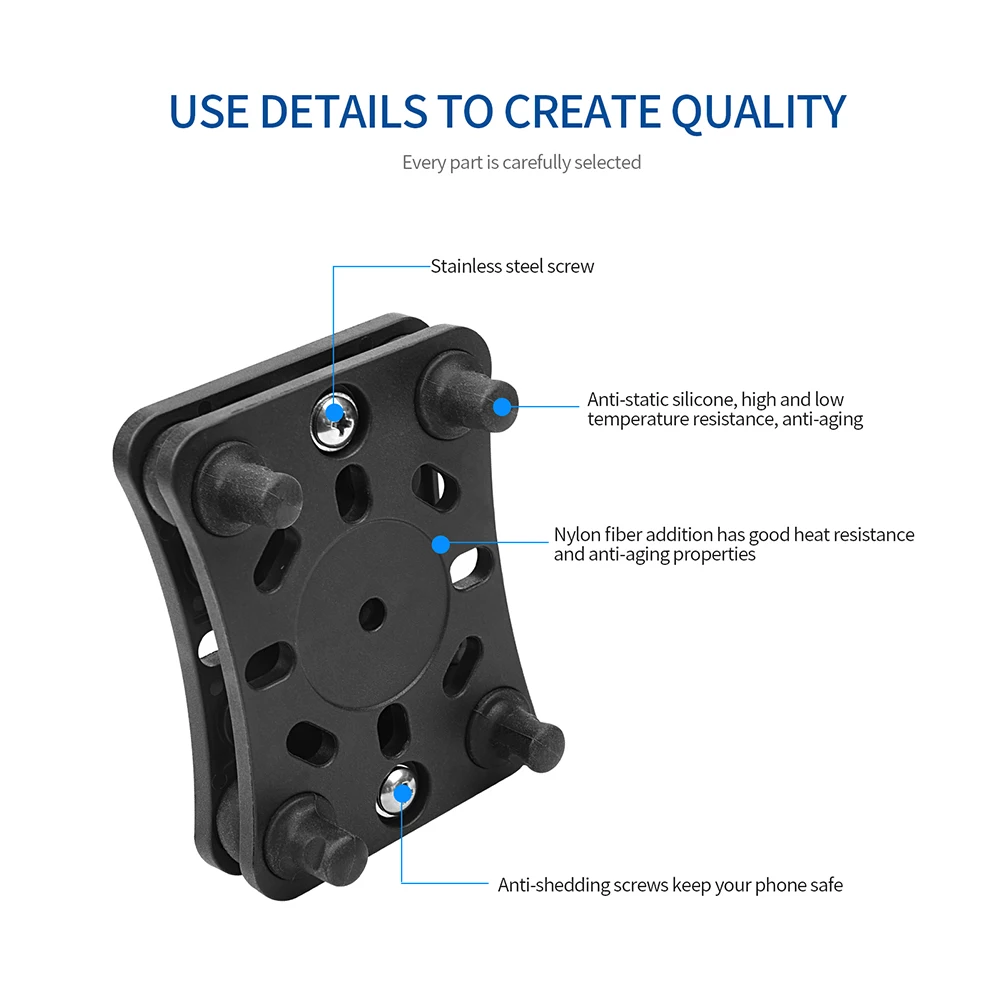 Soporte para teléfono móvil de motocicleta, amortiguador, soporte GPS antivibración, soporte móvil para manillar de motocicleta y bicicleta