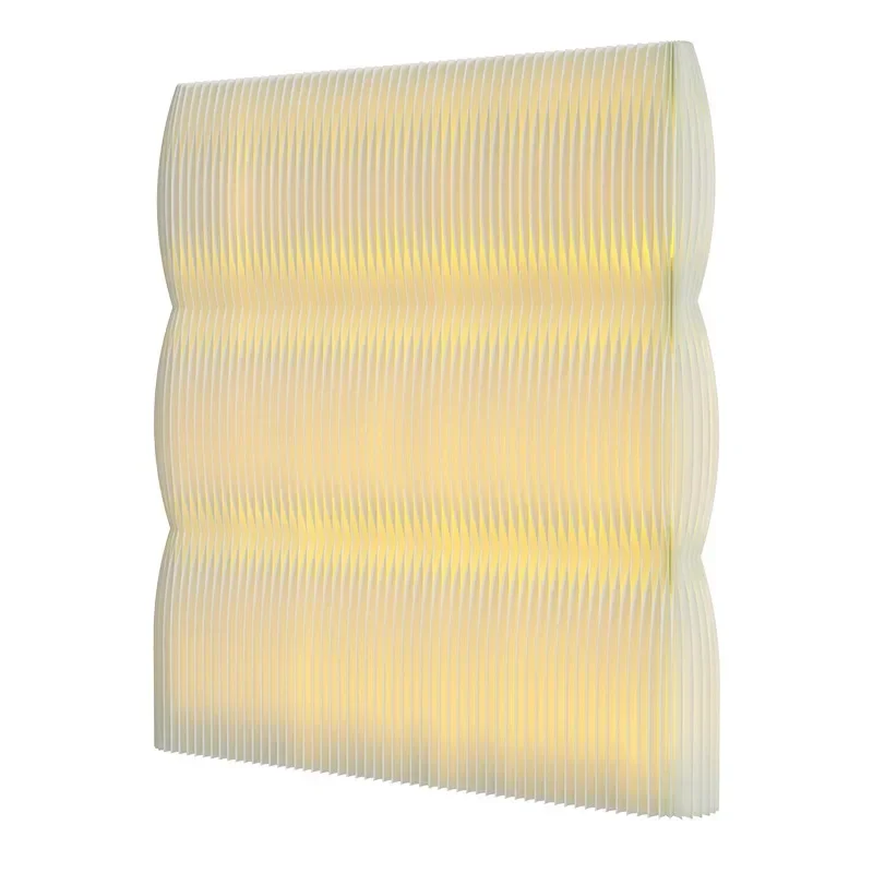 light wave screen, partition folding decorative wall panel, background panel in the live stream of the living room