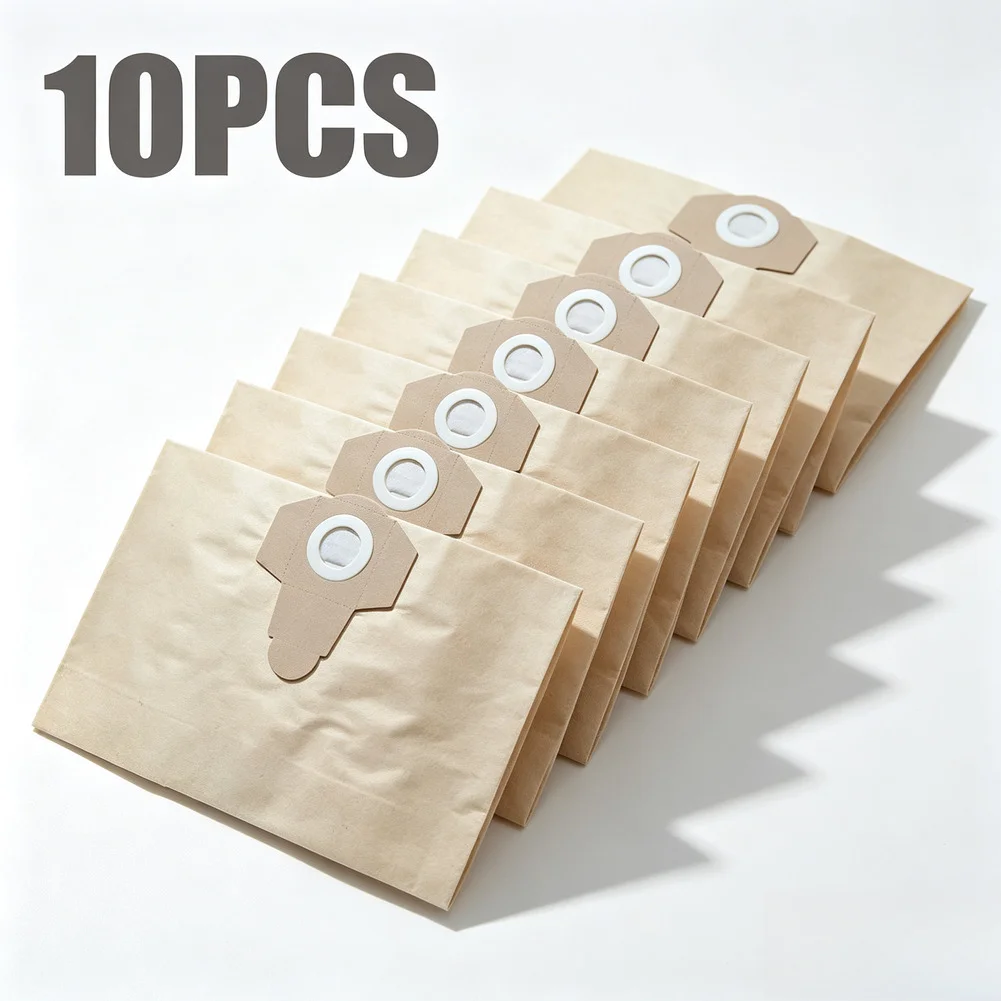 10Pcs Paper Vacuum Dust Bags For Midea 15L 20L Canister Cleaners High Efficiency Filtration Replacement Parts Home Cleaning