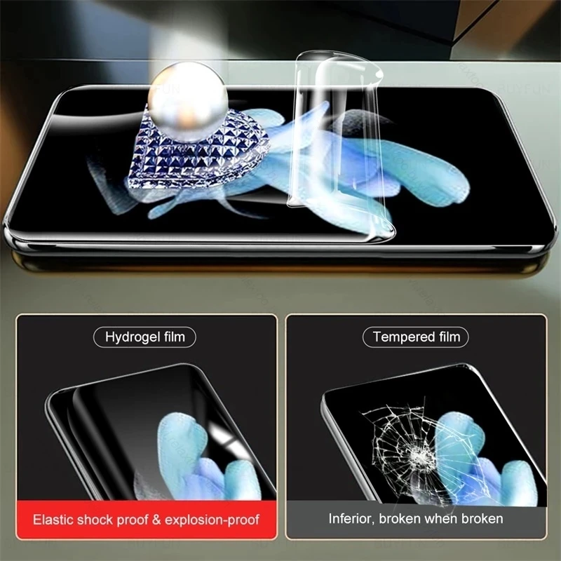 4IN1 For Samsung Galaxy Z Flip4 Flip3 5G Flip 4 3 ZFlip4 ZFlip3 Hydraulic  Hydrogel Film Protective Screen Protector Cover - náhled 3