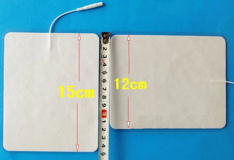 10 Pieces/5 pairs good quality Large size 12X15 non-woven white Electrode Pads for Tens Acupuncture,Slimming massager Digita