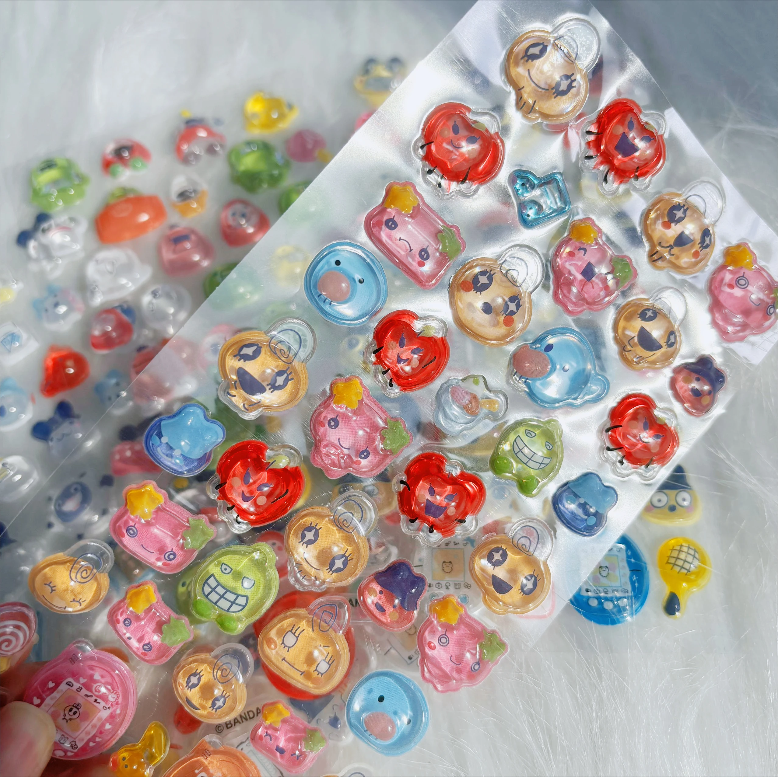 สติกเกอร์ 3 มิติ บองบองดรอป ทามาก็อตจิ -สติกเกอร์การ์ตูนหลากสีสันน่ารัก เหมาะสำหรับเด็ก งานประดิษฐ์ตกแต่ง DIY และไอเดียของขวัญสุดน่ารัก