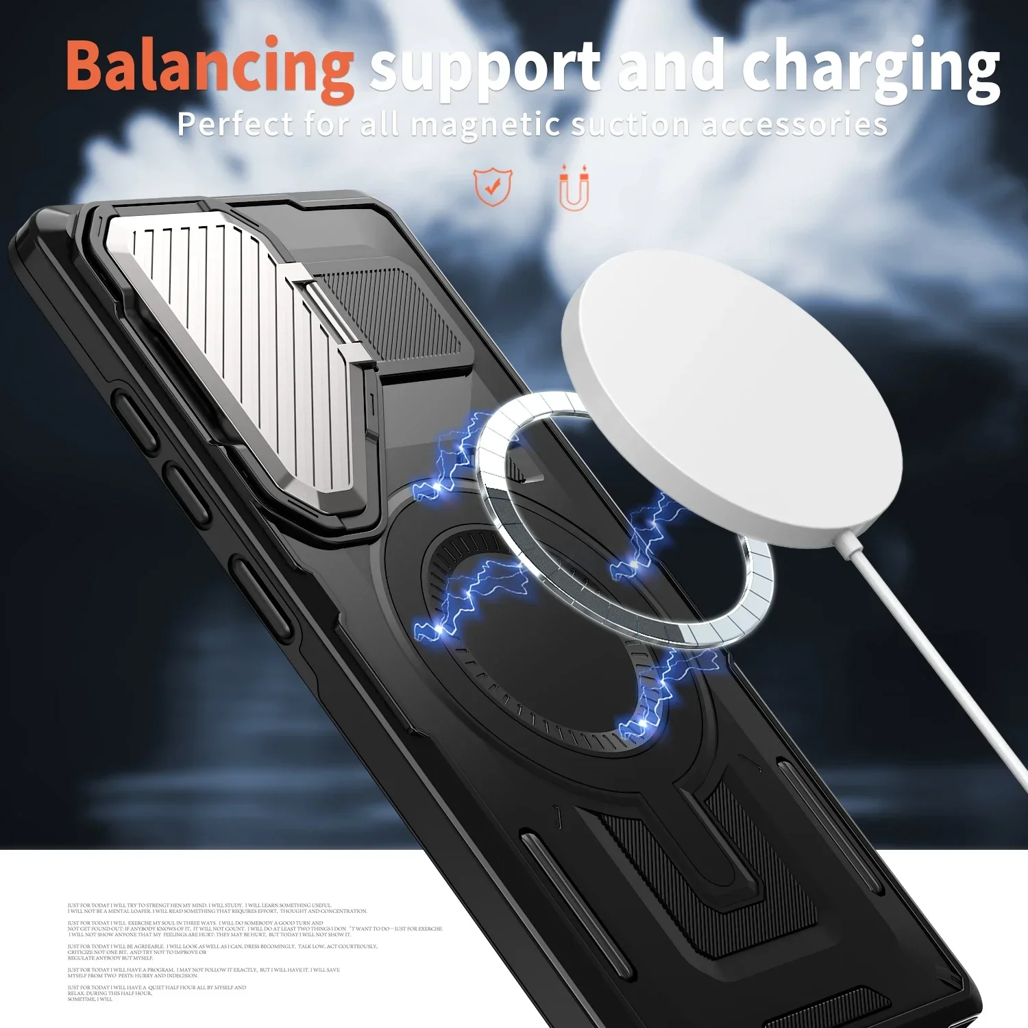 For Samsung S24 Ultra Case Magsafe Wireless Charge Cover For S24 Plus S23 Ultra  Cover for S25 Plus Shockproof Armor Cover