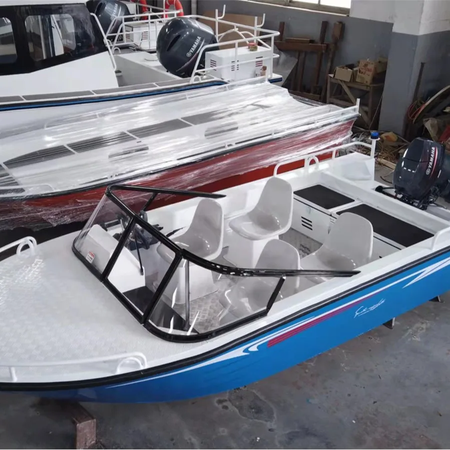 Aluminum alloy open boat speedboat tourist boat fishing boat rescue small yacht assault boat