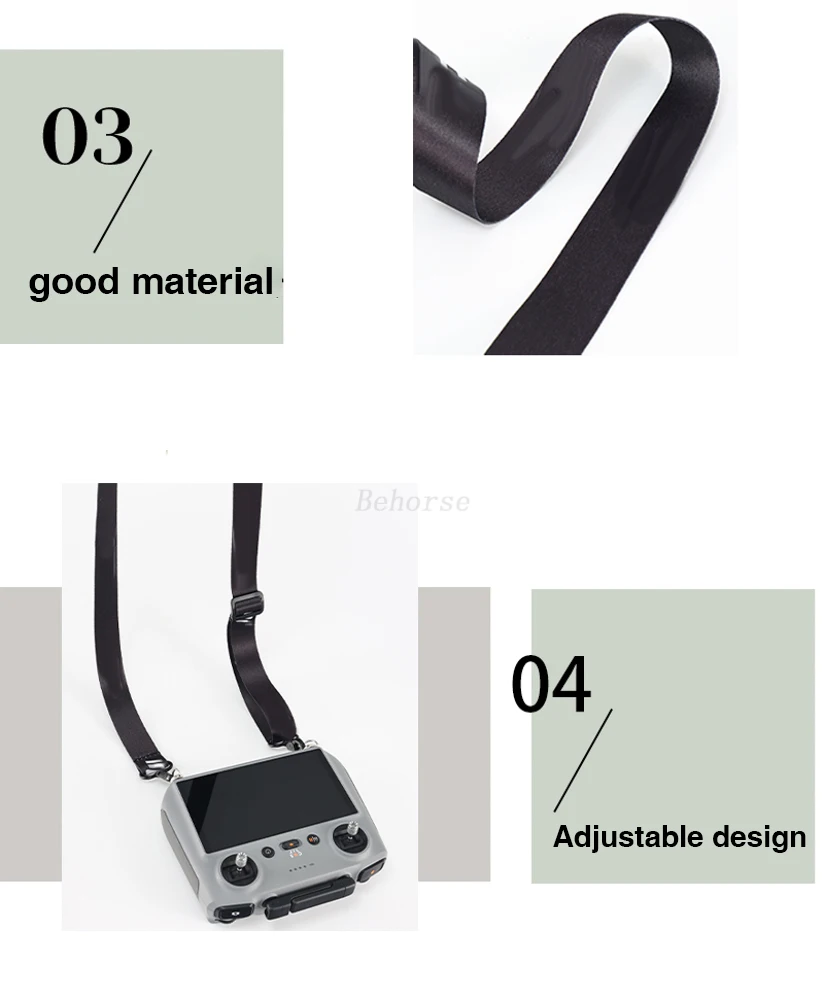 Cordão para dji rc2/rc/rc pro, alça de pescoço ajustável para controle remoto dji air 3s/neo/mavic 3/mini 3/air 2s, acessórios para drones