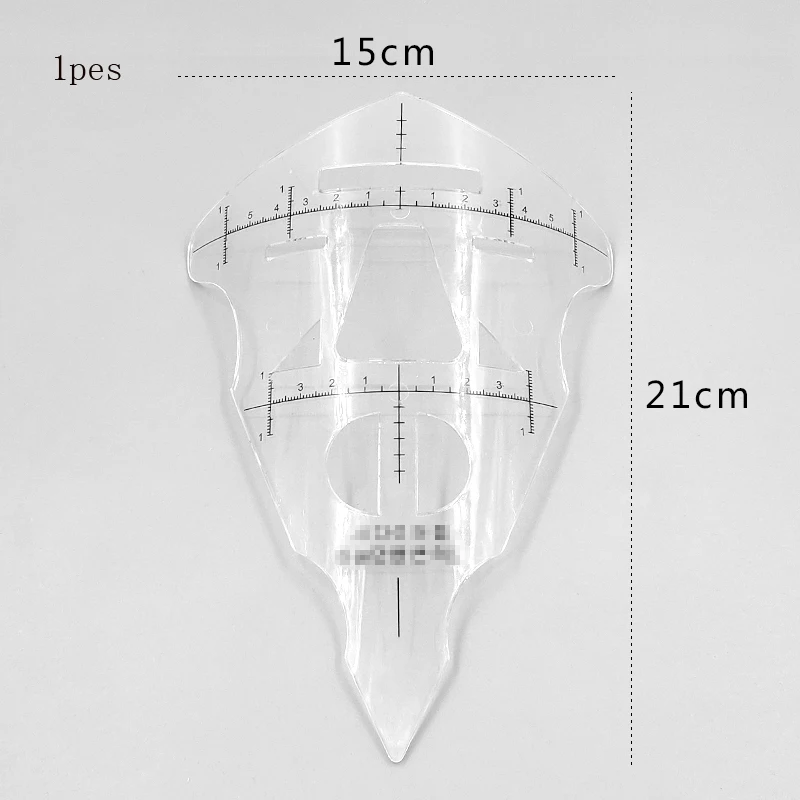 Korean ent facial measuring ruler cosmetic plastic tattoo eyebrows face shape symmetrical design measuring ruler mask