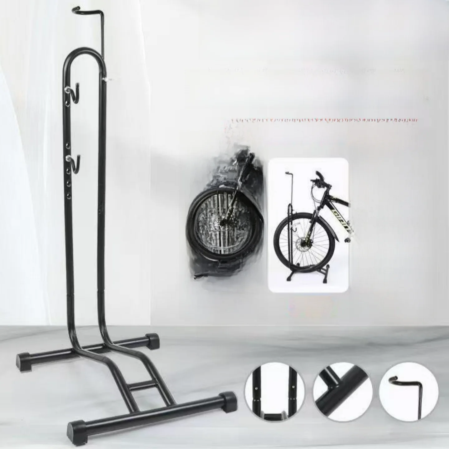 

New Bicycle Repair Stand Display Ra Vertical Parking Holder for Road And Mountain Bikes Indoor Stand Hiding elf