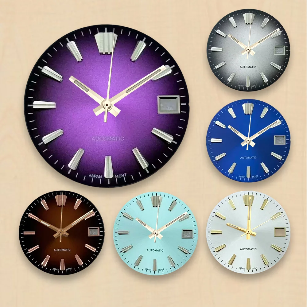 High-Quality 28.5mm S Dial Fit NH35/NH36 Japanese Automatic Movement Sunray Dial Watch Modification Accessories