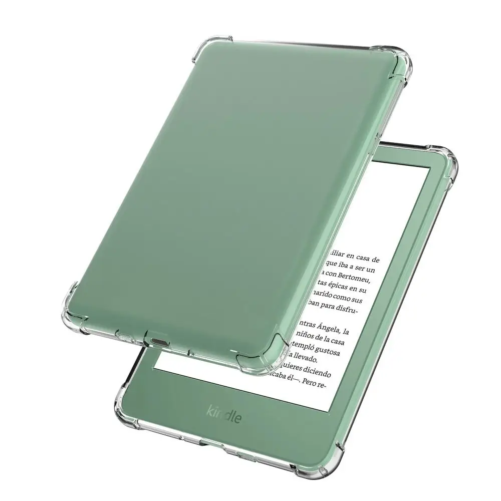 6 inch eReader Case Airbag Edge Shockproof Back Shell TPU Anti-Scratch Protective Cover for Kindle 2024/2024 12th Generation