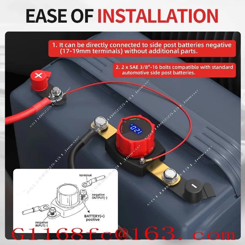 High Quality Professional Heavy-duty Battery Disconnect Switch DC 5-60V Side Column Switch Part