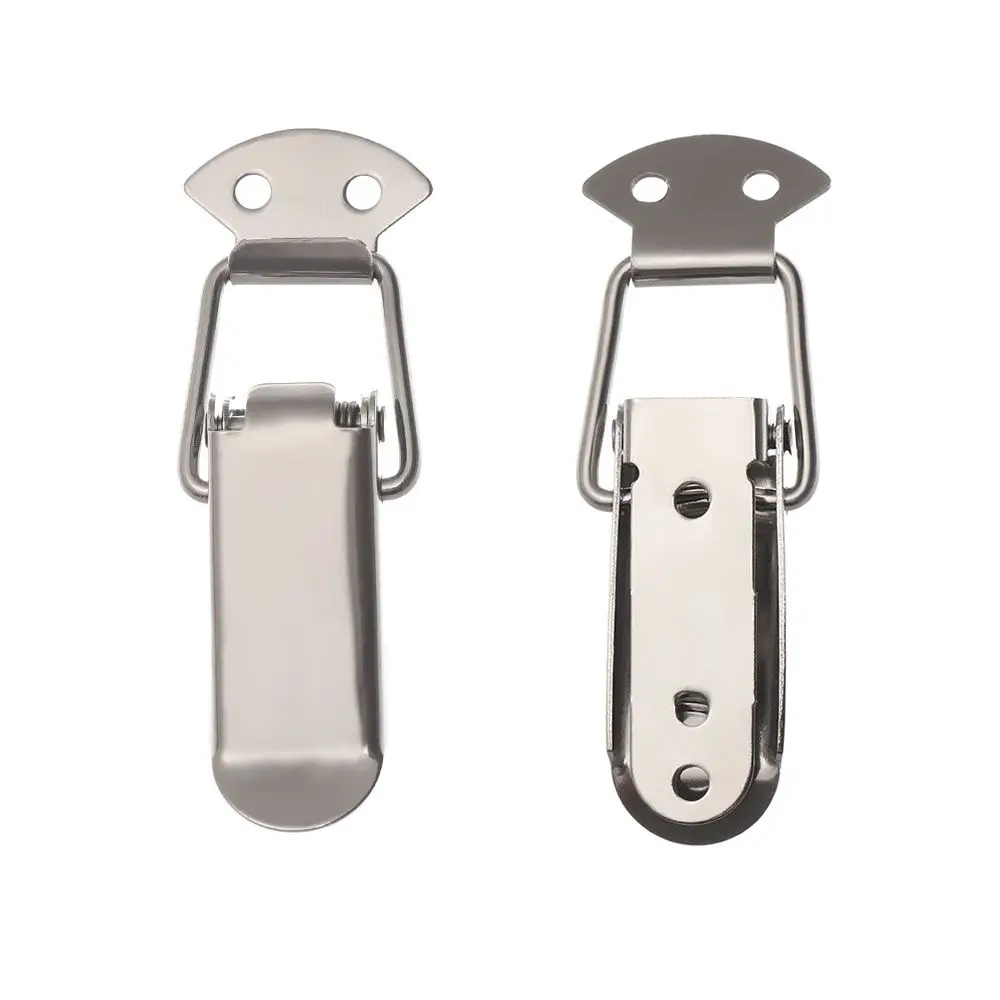 

Box Buckle Stainless Steel Hasp Cabinet Box Case Lock Hardware Catch Spring Door Window Toggle Luggage Accessories 6Sizes