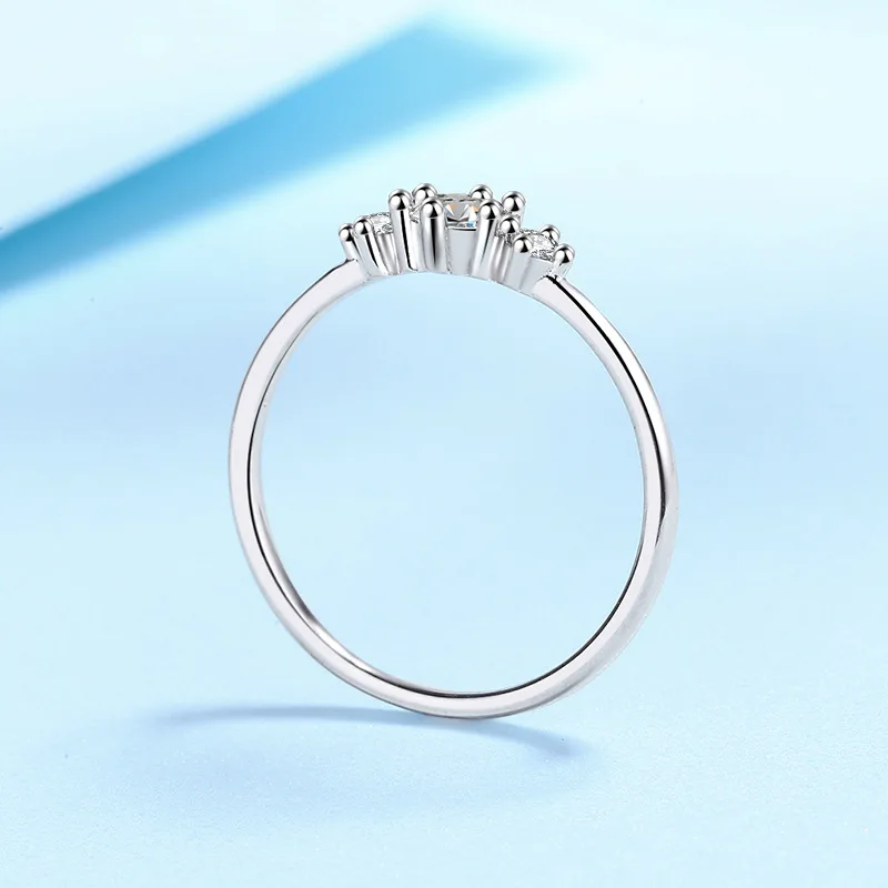 Diamantring Moissan ite Ring weiblich pt950 Platin ins coolen Stil Geschenk ring für Freundin Freundinnen