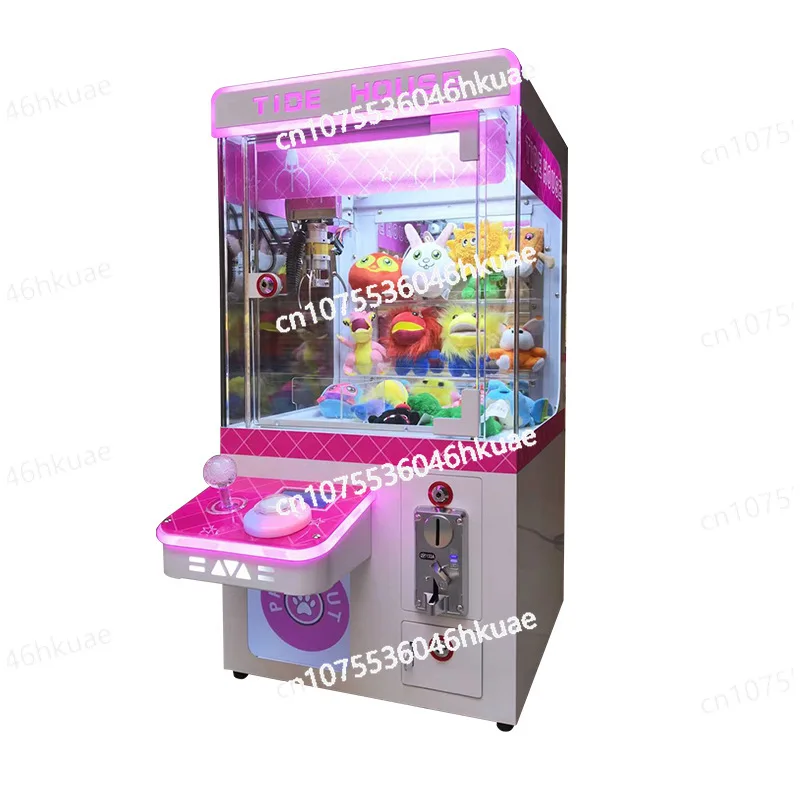 

New Mini Clip Doll Machine Household Coin Gifts Night Market Stall Video Game City Entertainment