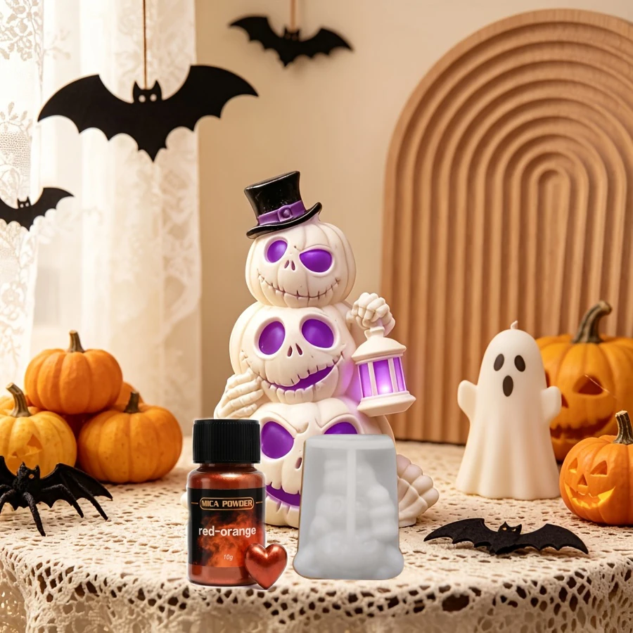 Halloween Stack Pumpkin Skull - Soap Making Experiment ulasan dan harga