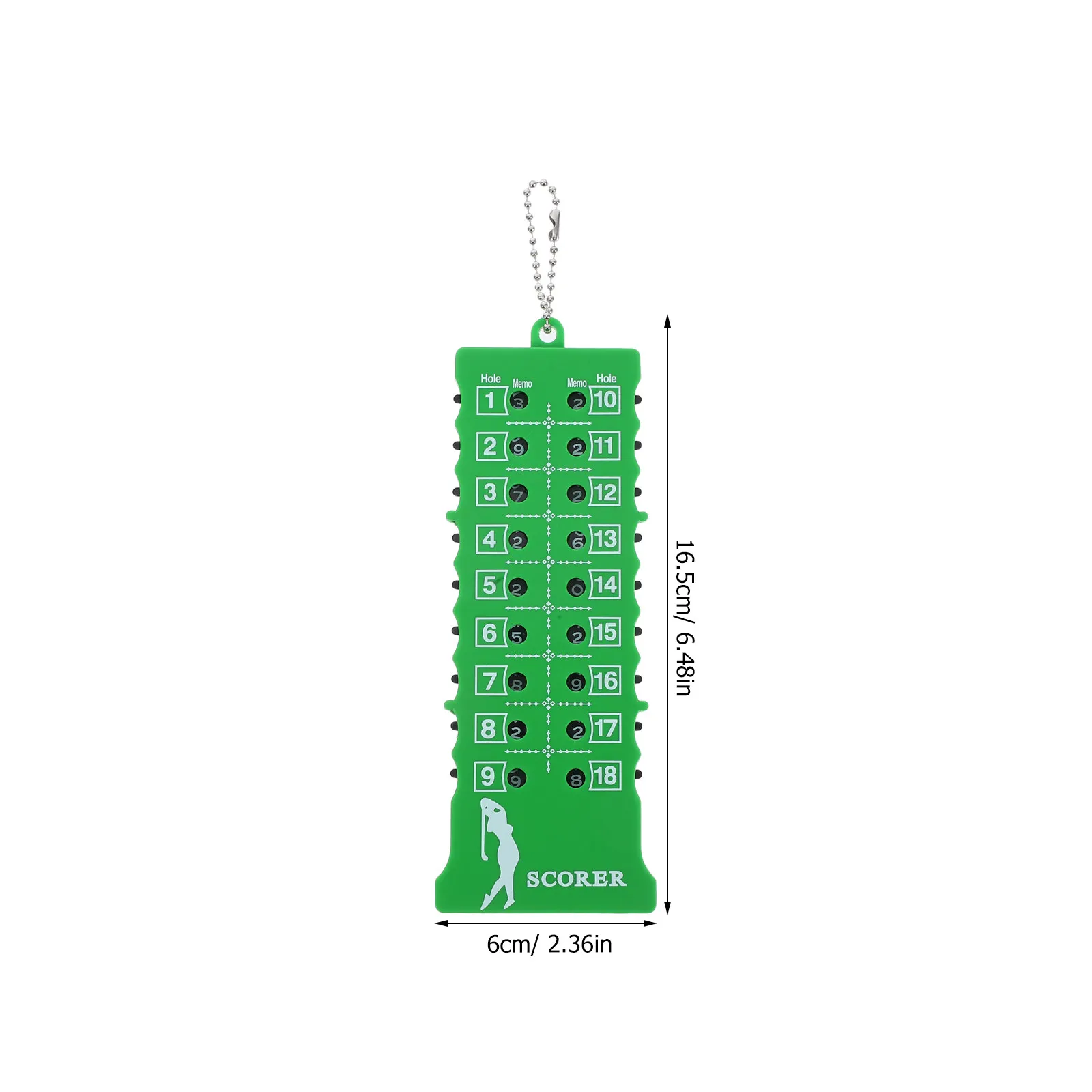 Golf Stroke Counter 18-Hole Scorekeeper – Lightweight, Sunlight-Readable Display for Practice & Travel