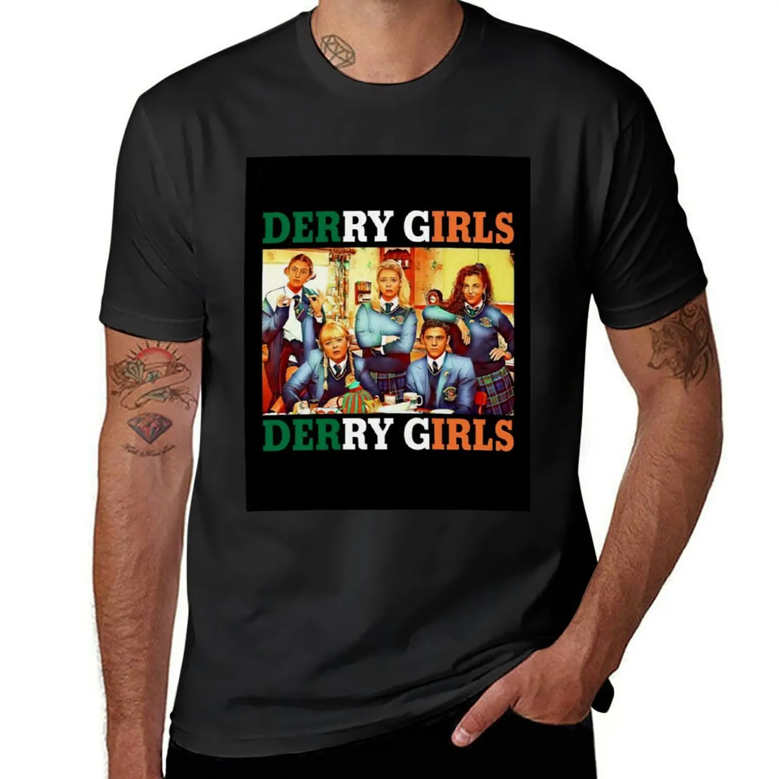 

derry girls series tv ntfx T-Shirt Man t-shirt gifts for boyfriend anime figures graphic t shirt vintage mens graphic t-shirts