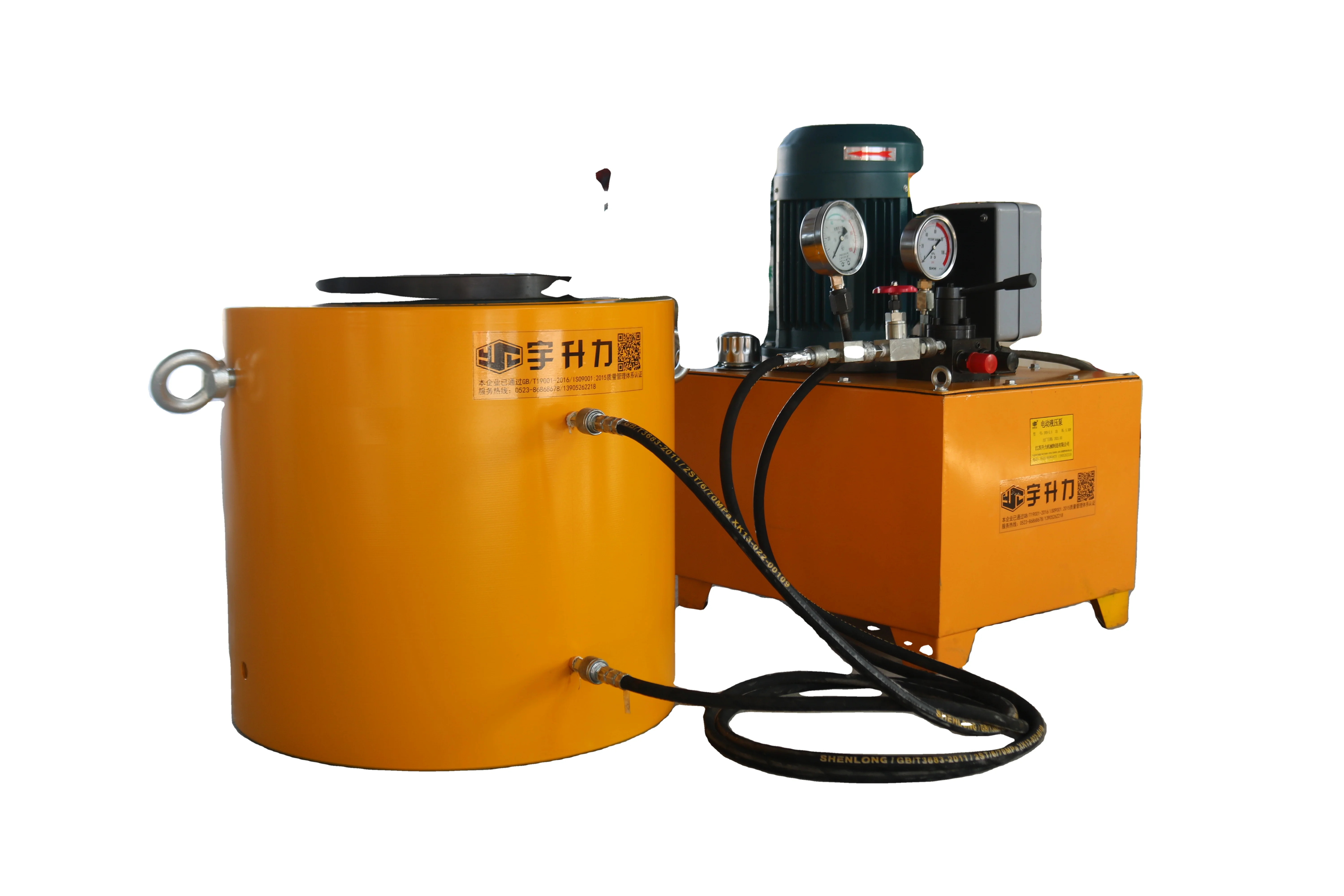 【Baru】Dongkrak Hidrolik Hollow Jack Double Acting Berkualitas Tinggi 1000 Ton Khusus D 1000 Ton