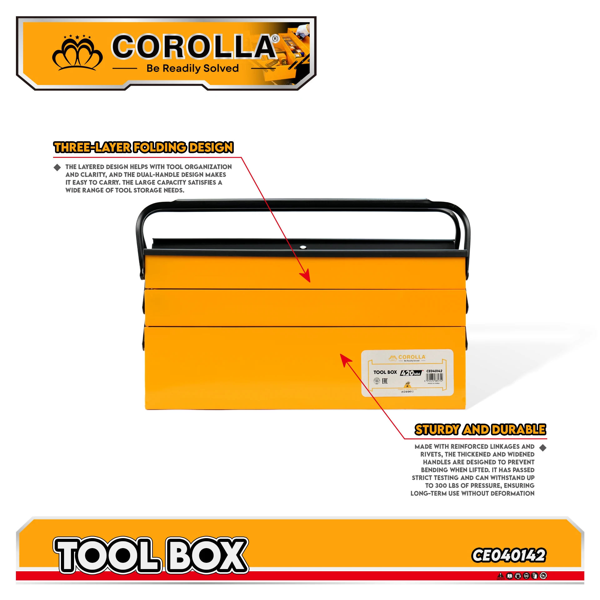 صندوق أدوات منزلي معدني قابل للطي مكون من ثلاث طبقات مبيعات المصنع مباشرة مجموعة أدوات إصلاح السيارات متعددة الوظائف