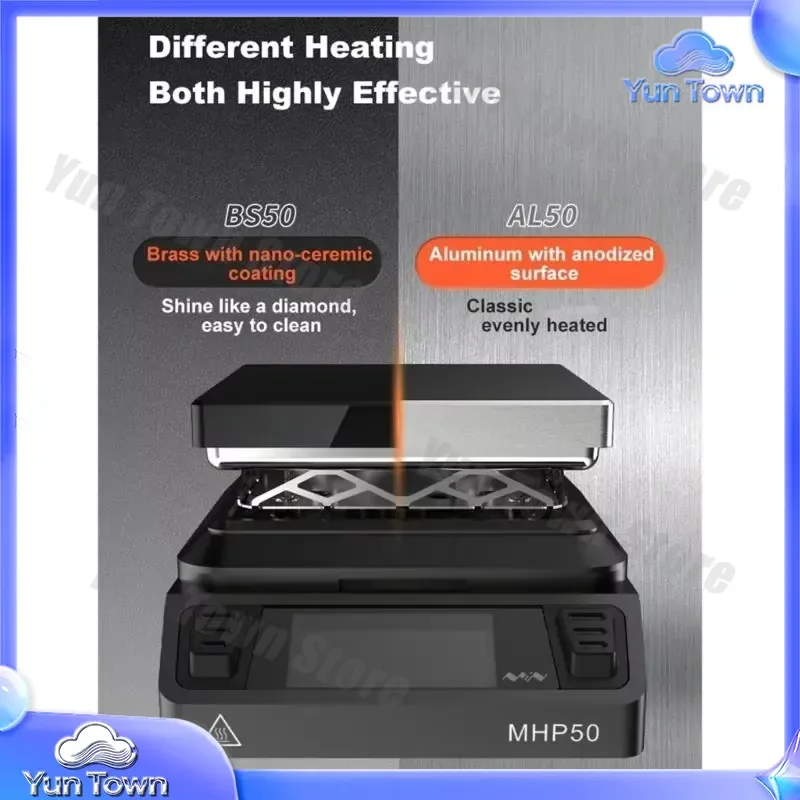 M7DA Small Hot Plate Preheater with LCD Screen Fast Heating Plate for Electronics Soldering Rework Station for PCB Repair