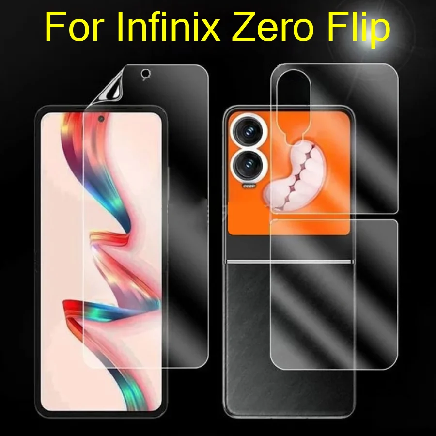 

3IN1 матовая гидрогелевая пленка для Infinix Zero Flip Защитная пленка для экрана Infinix Zero Flip Мягкая защитная пленка