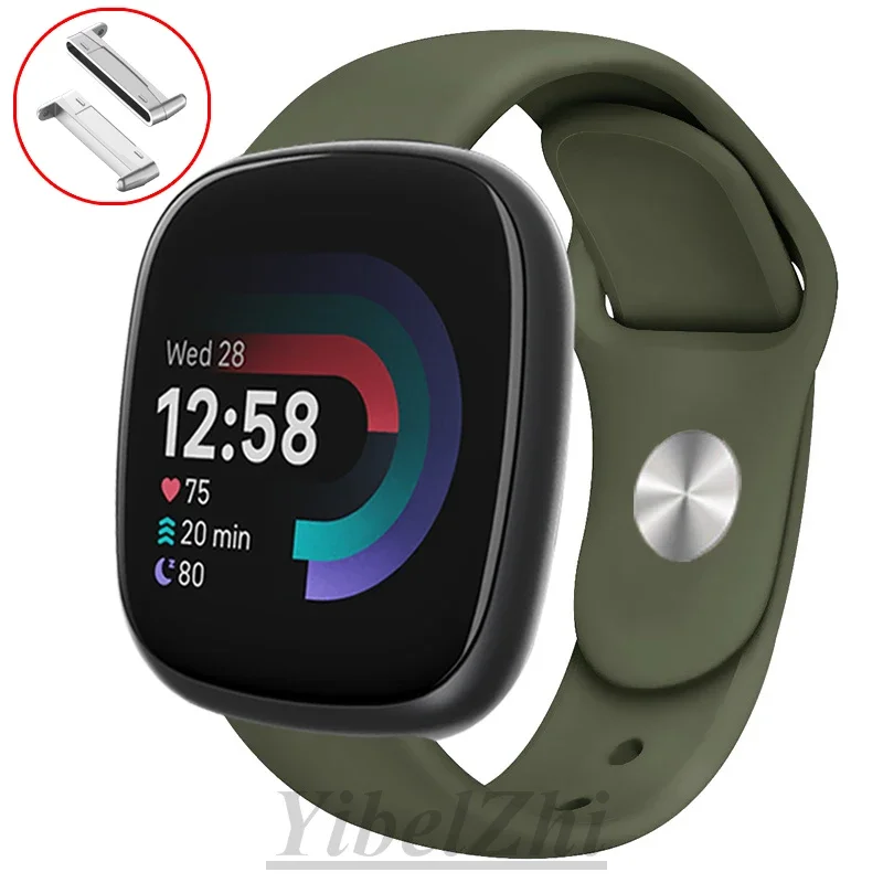 Silicone Strap for Fitbit Versa 4 3 Watch Band Soft Smartwatch Correa Sport Bracelet Fitbit Versa Sense2 Watchbands Accessories