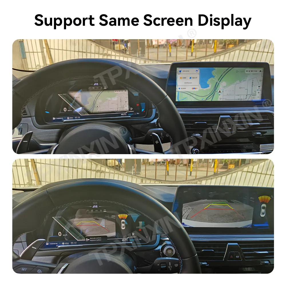12.3 Inch Car Digital Odometer Carplay For BMW 5 Series 2003-2009 LCD Instrument Panel Speed Meter Digital Cluster Display Auto