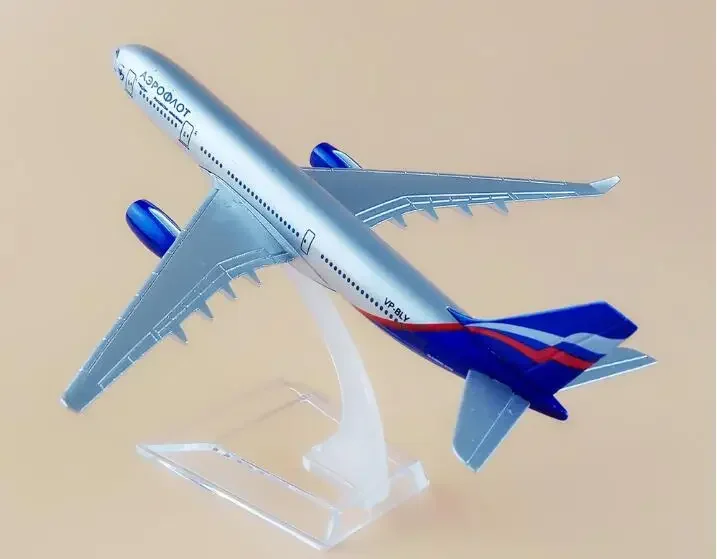 16cm Alloy Metal Air Aeroflot Russian Airlines Airbus 330 A330 Airways Airplane Model Plane Model W Stand Aircraft Gift