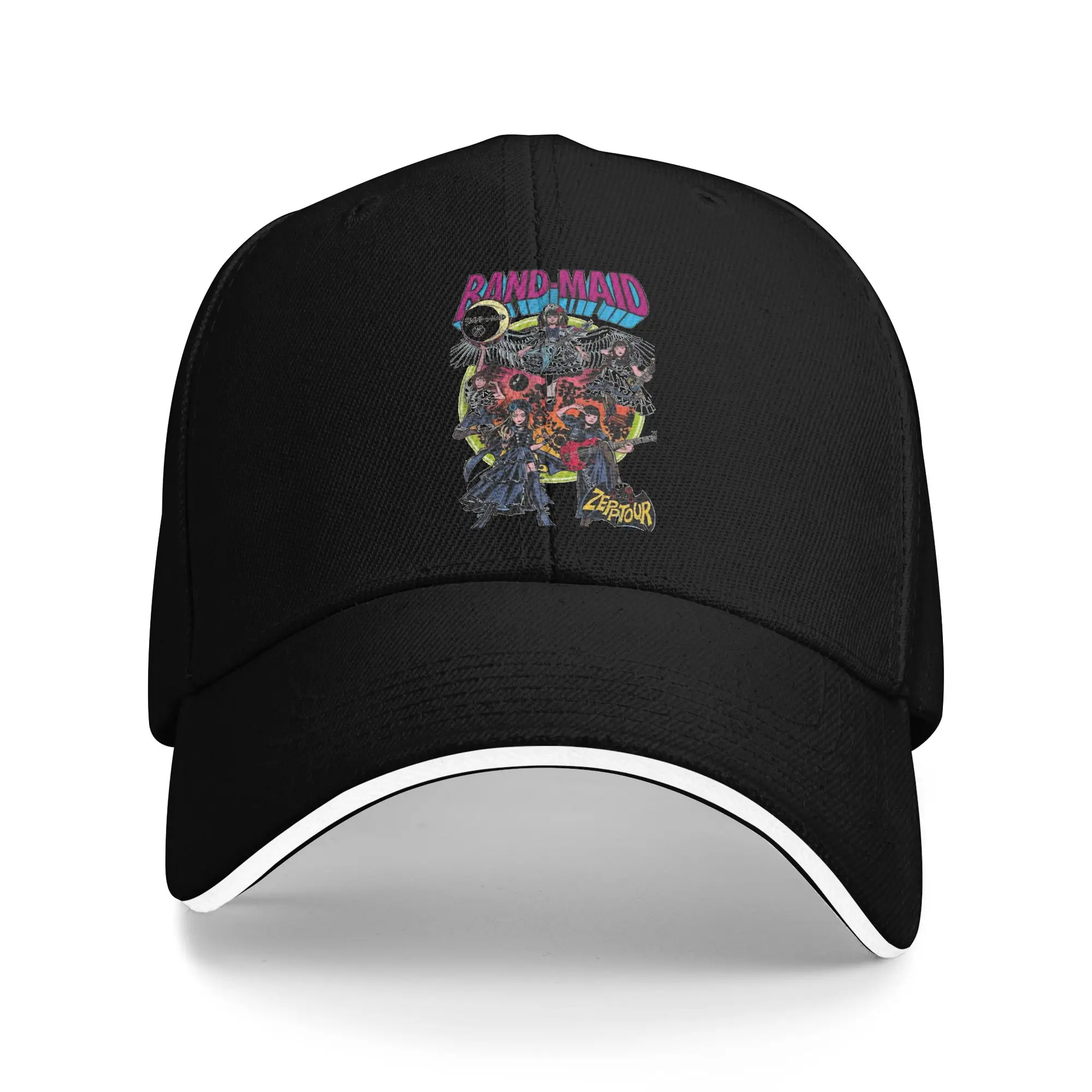 Band Maid Tokyo Metal Queens Baseball Caps Casual  Sandwich Cap Men Women Polyester Sun Cap Running Golf