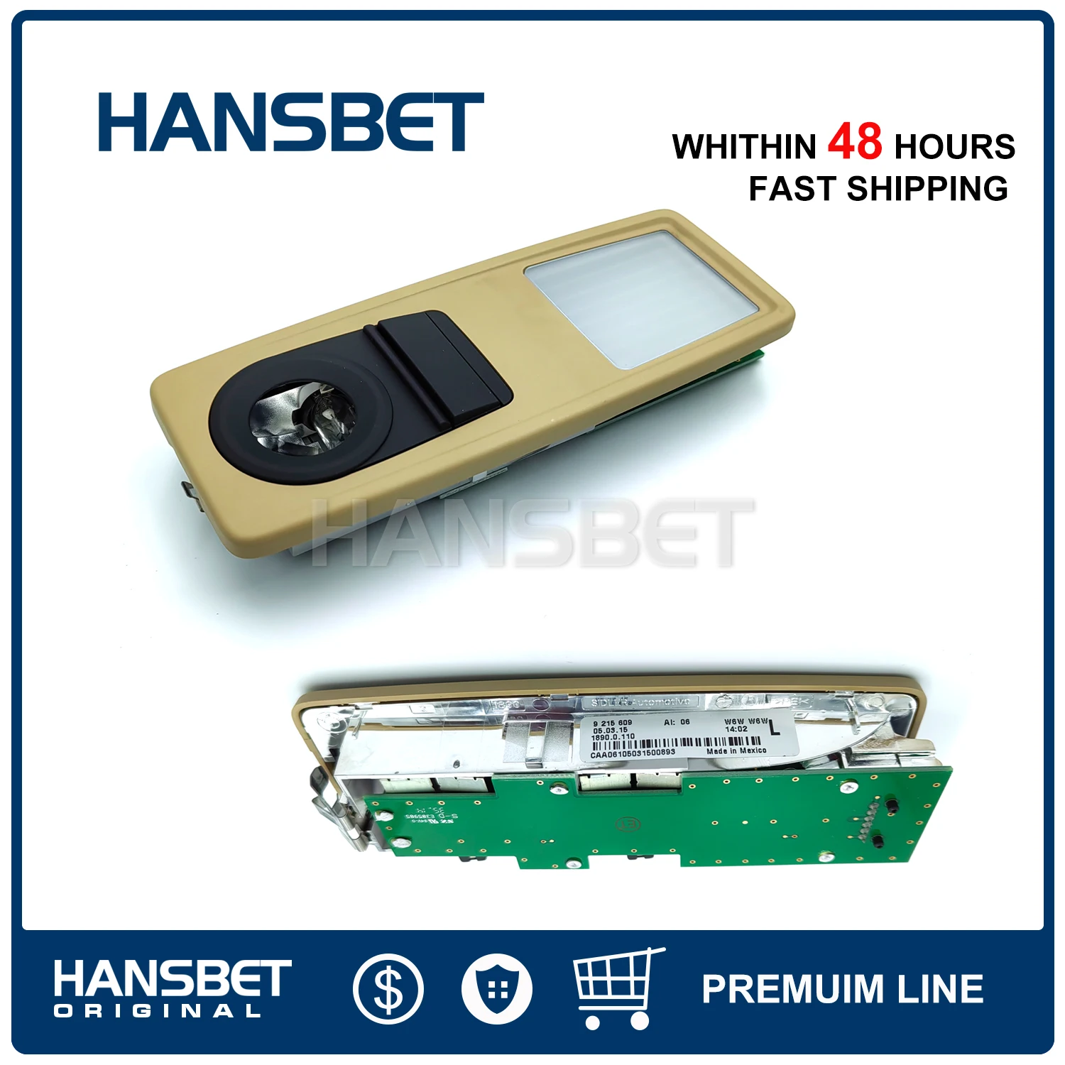 

BMW X1 E84 Оригинальный внутренний светильник на крыше сзади слева Неспецифическая лампа для чтения Savanna Beige 63319215609 для автомобиля