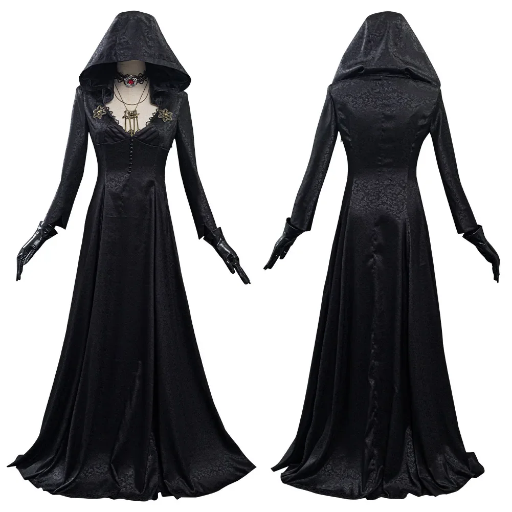 

Vampire Gothic Lady Dress Cosplay Medieval Vintage Steampunk Assassin Costume Outfits Party Halloween Carnival Dress Up Suit