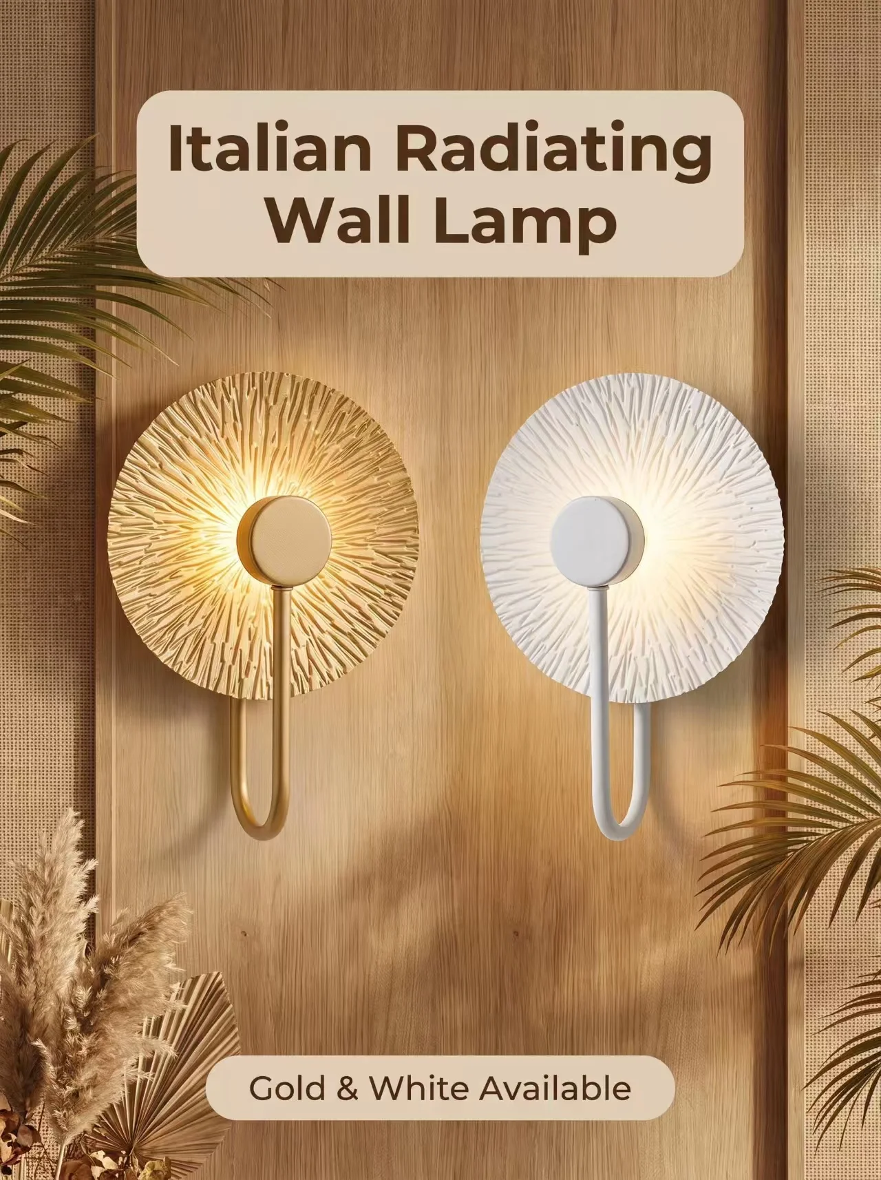 Bedside Wall lamp Leaf lamps bedroom, living room, background wall, corridor Atmosphere Wall light