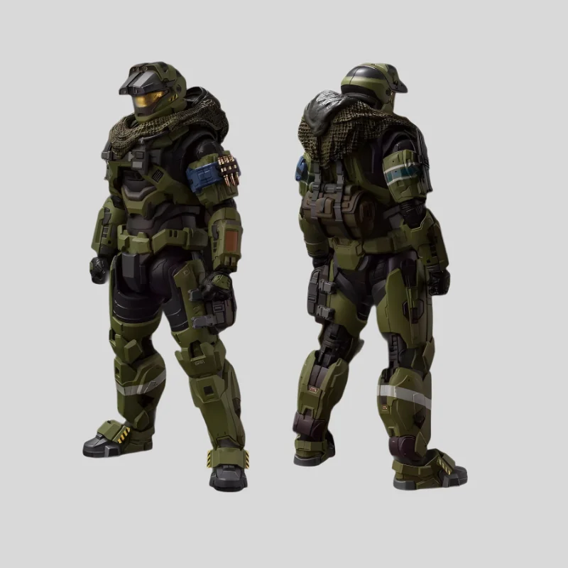 18cm  No. 6 Warrior Ornaments 1/12 Master Chief Can Do Authentic Authorization High-precision Soldier Model Collection Toys view 5