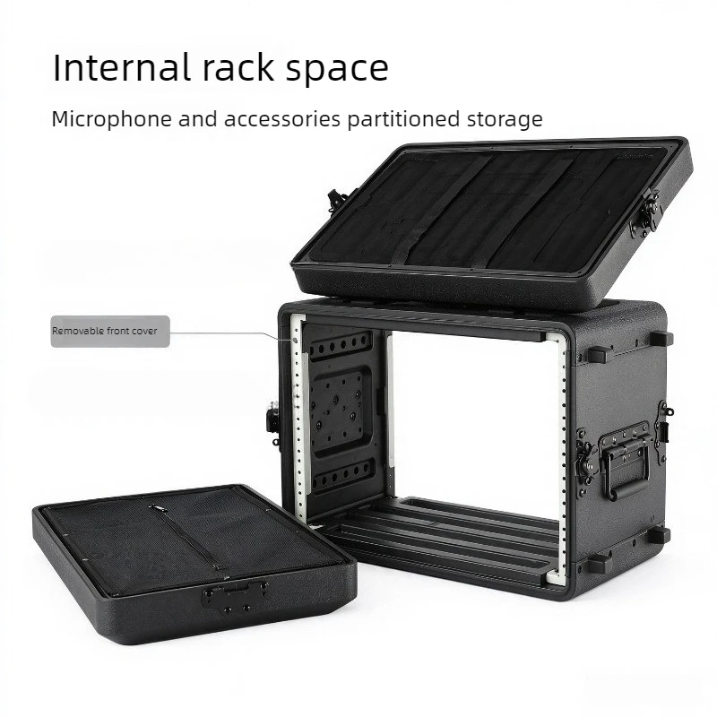 PE-6US Performance Box Portable Equipment Box Handheld Microphone Storage Boxes Safe Thickened Waterproof Organizer Boxes